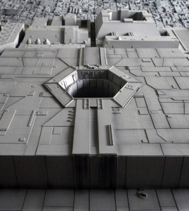 The exhaust port on the Death Star 
