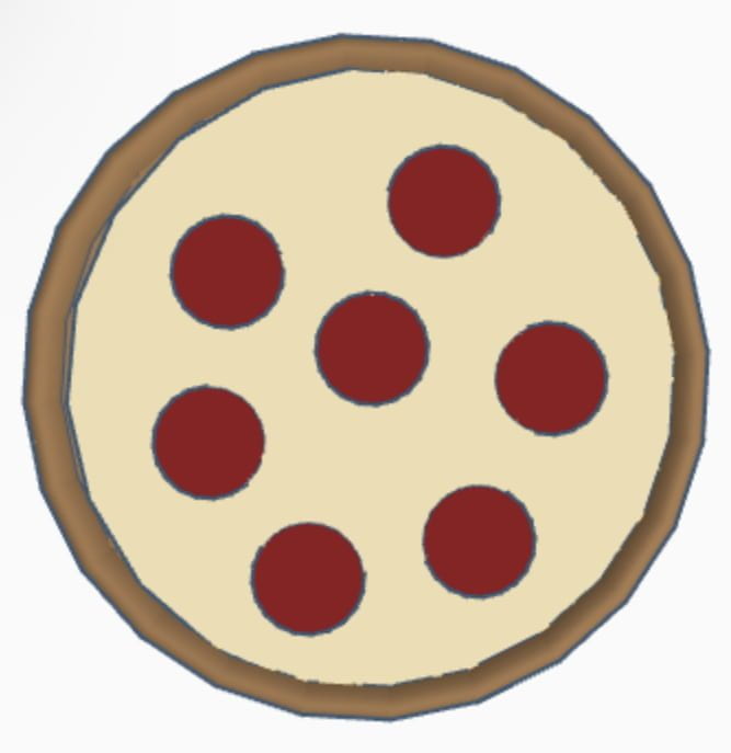 Top View of Pizza