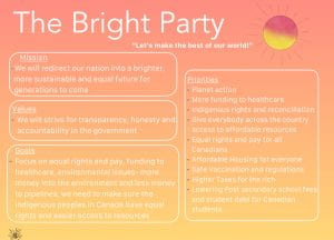 The Bright Party press release